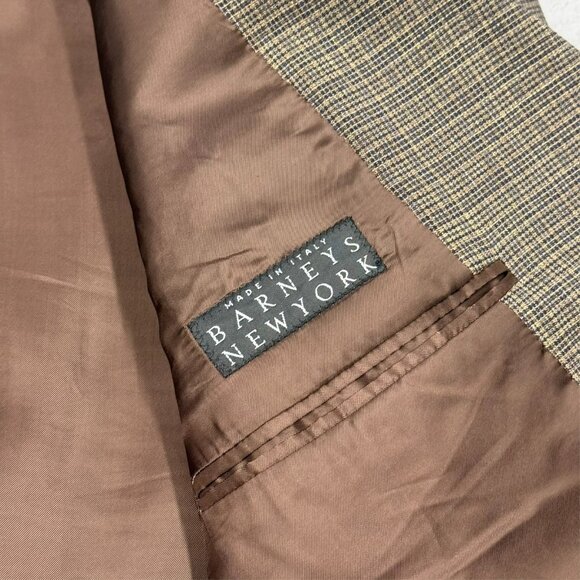 Barneys New York Redaelli Hopsack Blazer Loro Piana 110s Sport Coat Italy 42 L - Picture 7 of 10